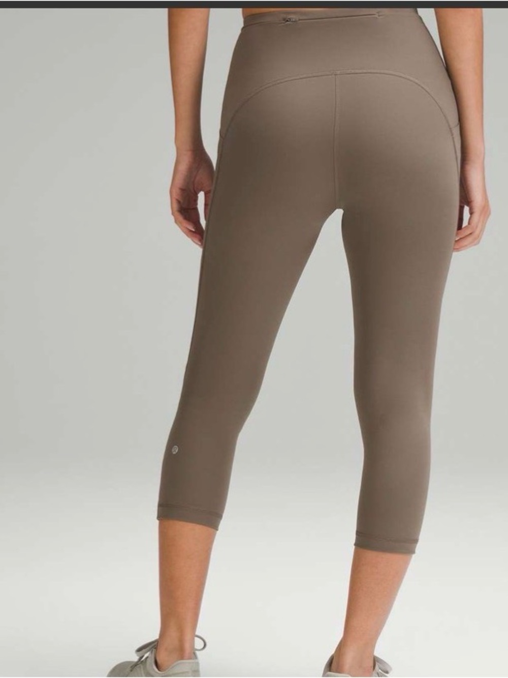 lululemon athletica Cropped High-Rise Leggings in Taupe
